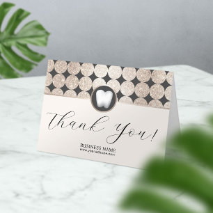 Dentist Geometric Gold Dental Office Hartelijk dan Bedankkaart