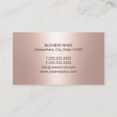 Dentist Geometric Roos Gold Lijst Dental Care Visitekaartje (Achterkant)