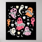Dentist Ghost Soky Halloween Dental Hygienist Ista Poster (Voorkant)