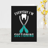 Dentist Gift Funny Kaart (Gele Bloem)