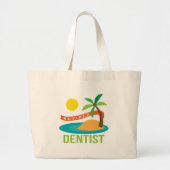 Dentist Gift in ruste Grote Tote Bag (Voorkant)