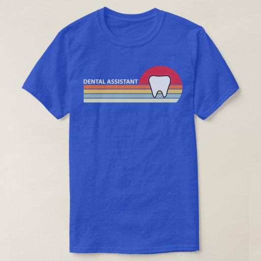 Dentist Gift Retro Style Dental Assistant Gifts de T-shirt (Design voorkant)
