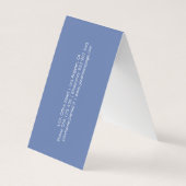 Dentist glimlach tand-afspeelkaart visitekaartje (Achterkant)