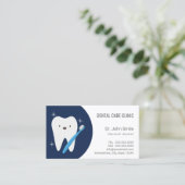 Dentist glimlachend tandheelkundige afspraak afsprakenkaartje (Staand voorkant)