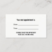 Dentist Gold Glitter Smile Dental Appointment Afsprakenkaartje (Achterkant)