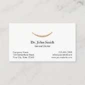 Dentist Gold Glitter Smile Dental Appointment Afsprakenkaartje (Voorkant)