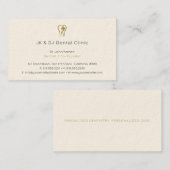 Dentist | Gold Lucky Tand Visitekaartje (Voorkant / Achterkant)