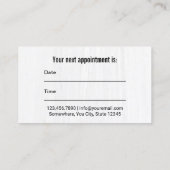 Dentist Gold Tooth Elegant Dental Appointment Afsprakenkaartje (Achterkant)