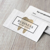 Dentist Gold Tooth Elegant Dental Appointment Afsprakenkaartje