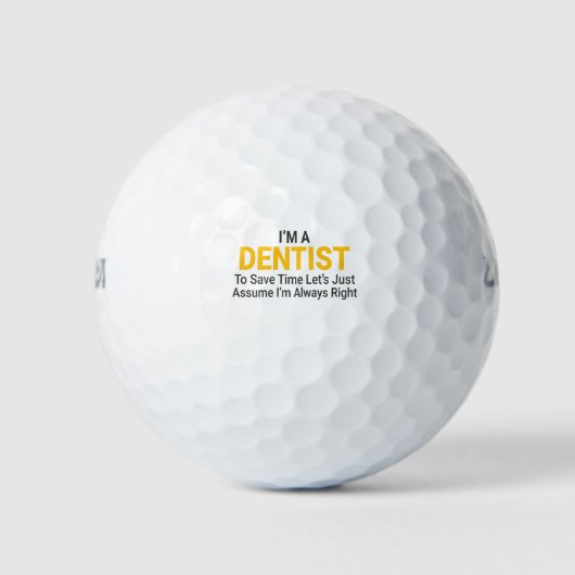 Dentist Golfballen (Voorkant)