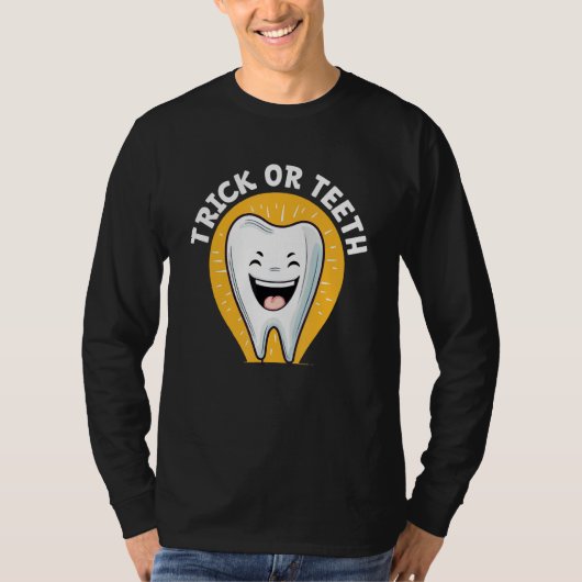 Dentist Halloween Trick Or Treat Dental Assistant  T-shirt (Voorkant)