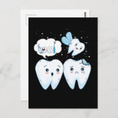 Dentist Happy Teeth Cute Fairy Dental Assistant Briefkaart (Voorkant / Achterkant)