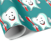 Dentist Happy Tooth Cadeaupapier (Rol Hoek)