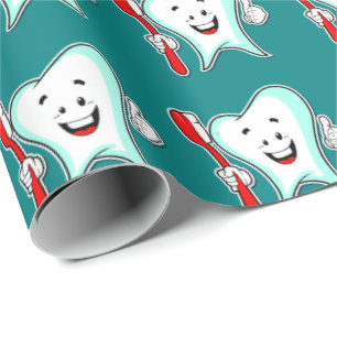 Dentist Happy Tooth Cadeaupapier
