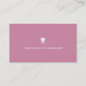 Dentist | Happy Tooth Visitekaartje (Achterkant)