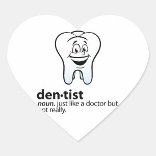 Dentist Hart Sticker