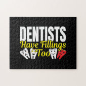 Dentist heeft ook vullingen - Dentale Feelings Pun Legpuzzel (Horizontaal)