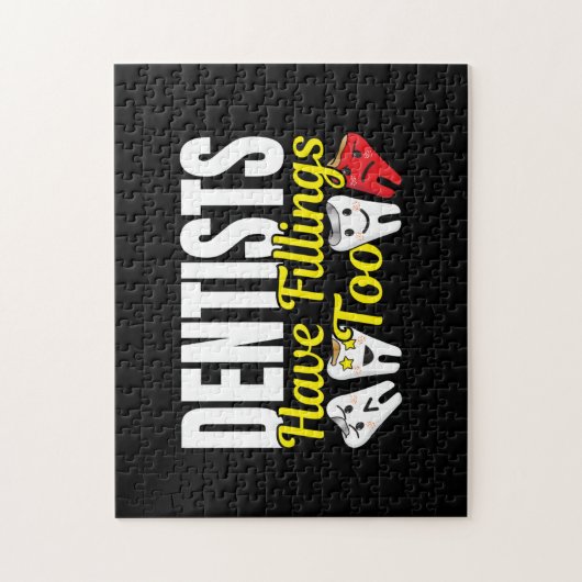 Dentist heeft ook vullingen - Dentale Feelings Pun Legpuzzel (Verticaal)
