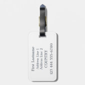 DENTIST humor aangepast bagagelabel (Achterkant verticaal)