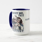 DENTIST humor aangepaste monogram mokken (Voorkant links)