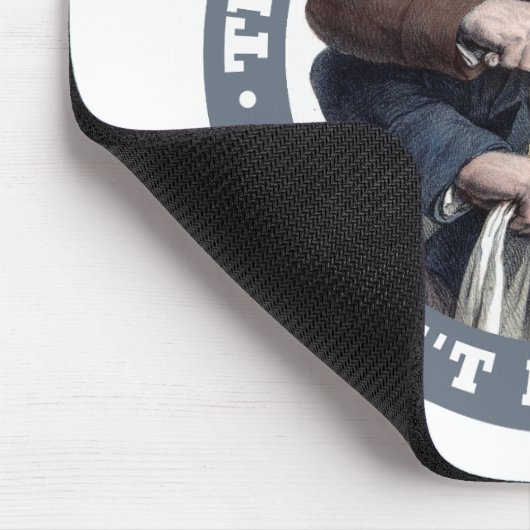 DENTIST humor aangepaste monogram mousepad Muismat (Hoek)