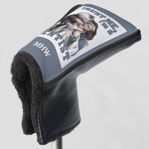 DENTIST humor aangepaste monogram putter Golfheadcover
