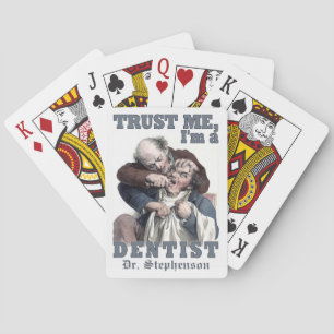 DENTIST humor aangepaste pokerkaarten