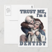 DENTIST humor briefkaart (Voorkant / Achterkant)