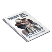 DENTIST humor custom monogram notebook Notitieboek (Rechterzijde)