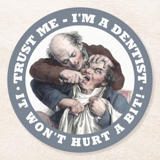 DENTIST humor onderzetters (Voorkant)