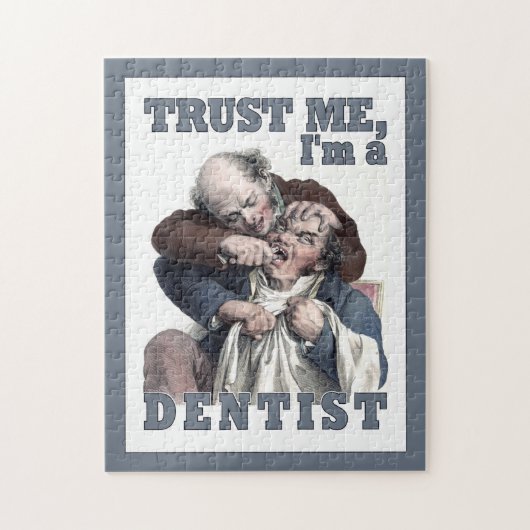 DENTIST humor puzzel Legpuzzel (Verticaal)