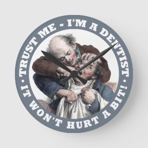 DENTIST humor wall clocks Ronde Klok
