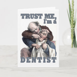 DENTIST humor wenskaart Kaart
