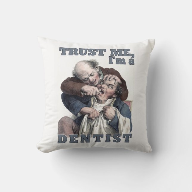 DENTIST-humor-werpkussen Kussen (Voorkant)