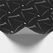 Dentist Hygienist Dental Instruments Black Cadeaupapier (Hoek)