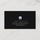 Dentist Hygienist Ombre Tooth Logo Patroon Visitekaartje (Achterkant)