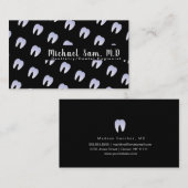 Dentist Hygienist Ombre Tooth Logo Patroon Visitekaartje (Voorkant / Achterkant)