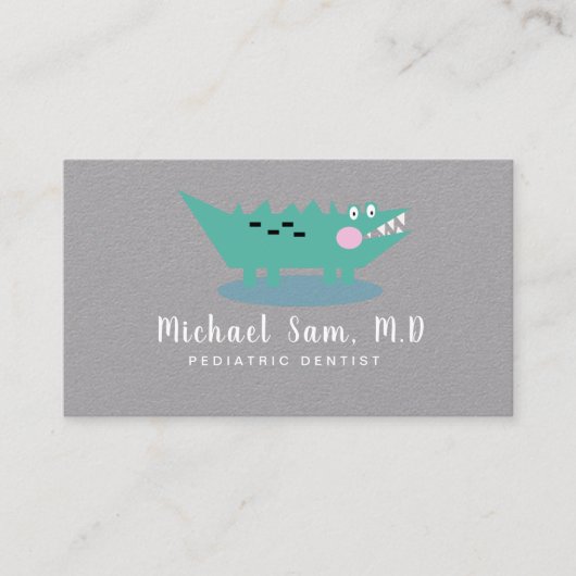 Dentist Hygienist Pediatrische tandheelkundige Log Visitekaartje (Voorkant)