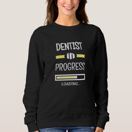 Dentist in aanloop naar een baan trui (Voorkant)
