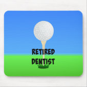 Dentist in ruste - Golfontwerp Muismat (Voorkant)