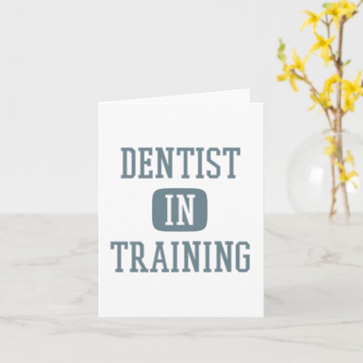 Dentist in Training Future Dentist Dental Student Kaart (Gele Bloem)