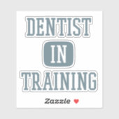 Dentist in Training Future Dentist Dental Student Sticker (Vel)