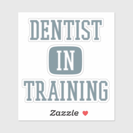Dentist in Training Future Dentist Dental Student Sticker (Vel)