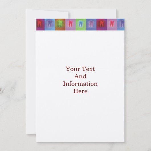 Dentist Invitation Kaart (Voorkant)