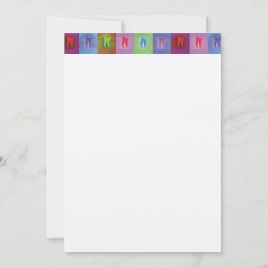 Dentist Invitation Kaart (Achterkant)