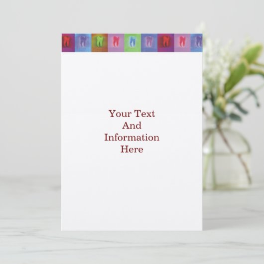 Dentist Invitation Kaart (Staand voorkant)