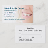 Dentist Kantoor Afsprakenkaartje (Voorkant / Achterkant)