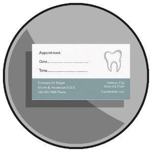 Dentist Kantoor Appointkaarten Afsprakenkaartje
