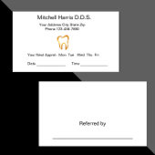 Dentist Kantoor Appointkaarten Afsprakenkaartje