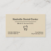 Dentist Kantoor Appointment Combinatie Visitekaartje (Voorkant)